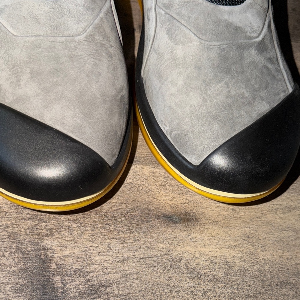 NIB Porsche Design Traveller Boot High Top Sneakers In Gray Nubuck Leather - Picture 6 of 10